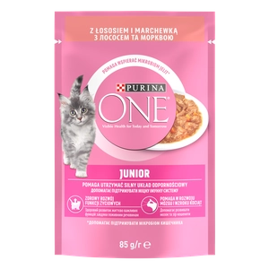 Purina One Junior Karma dla kociąt z łososiem i marchewką 85g