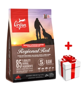 ORIJEN Regional Red Dog 2kg + niespodzianka dla psa GRATIS!
