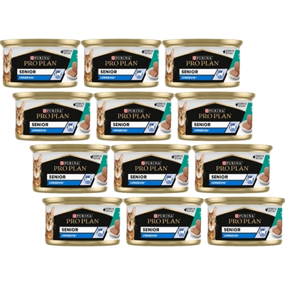 Purina Pro Plan Senior Longevis kotów mus z tuńczykiem 12x85 g