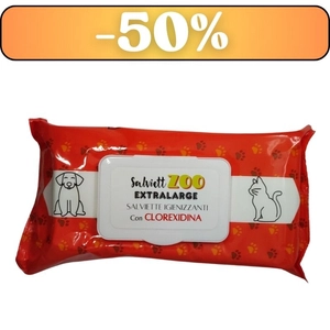 SalviettZOO XL - chusteczki pielęgnacyjne dla psa i kota 40szt (chlorheksydyna)