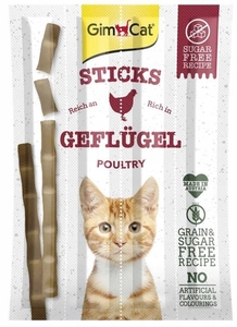 GIMCAT Sticks z drobiem i wątróbką 4szt