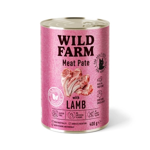 WILD FARM Pate with Lamb 400g - bezglutenowa karma dla kota