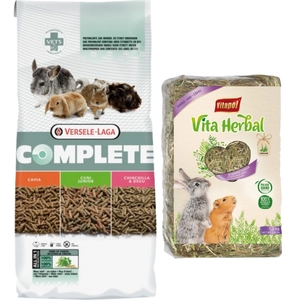 VERSELE-LAGA Cavia Complete - Świnki Morskie 8kg + VITAPOL Siano dla gryzoni 1,2kg
