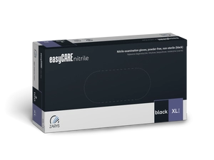 Rękawice nitrylowe bezpudrowe rozmiar XL -  czarne