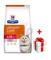 HILL'S PD Prescription Diet Feline c/d Kurczak Urinary Stress 1,5kg + niespodzianka dla kota GRATIS!