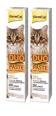 GIMBORN Gim Cat Pasta Anti-Hairball Duo malt z serem 2x50g 