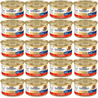 Purina Gourmet Gold mus z wołowiną 72x85g