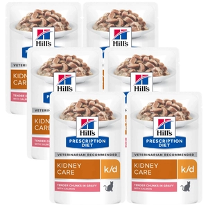 HILL'S PD Prescription Diet Feline k/d łosoś 6x85g - saszetka