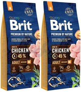 BRIT Premium By Nature Adult M 2x15kg