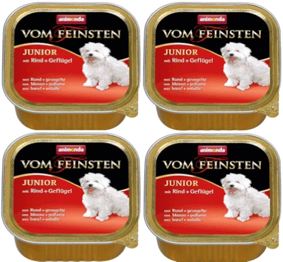 ANIMONDA Dog Vom Feinsten Junior smak: wołowina z drobiem 22x150g