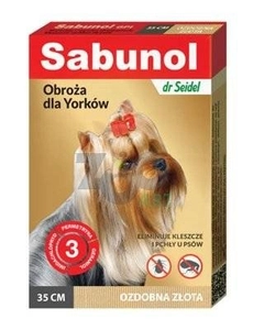 Sabunol - Obroża ozdobna złota 35cm