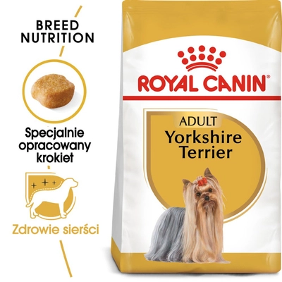 ROYAL CANIN Yorkshire Terrier Adult 7,5kg karma sucha dla psów dorosłych rasy yorkshire terrier  / Opakowanie uszkodzone (2235,1561) !!! 
