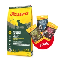 JOSERA YoungStar - Grain Free 12,5kg + 3x Mix Treats GRATIS!!