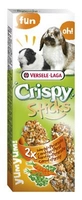 VERSELE LAGA  Crispy Sticks Rabbits-Guinea Pigs Carrot & Parsley 110g - 2 kolby marchewkowo pietruszkowe dla królików i kawii domowych