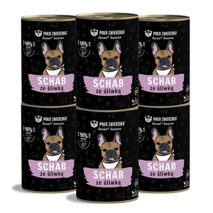 Paka Zwierzaka - Seventh heaven - Schab ze śliwką (pork & plum) 6x400g