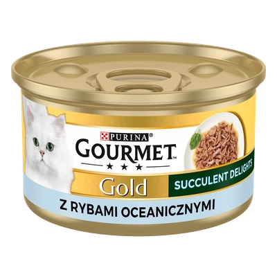 Purina Gourmet Gold Succulent Delights z rybami oceanicznymi 85g