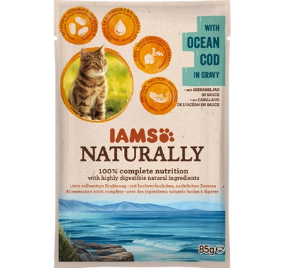 IAMS - Naturally z dorszem oceanicznym w sosie 85g