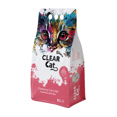 Clear Cat Blanco Baby Powder żwirek bentonitowy 10l-8,4kg /Opakowanie uszkodzone (9997) !!!