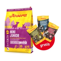 JOSERA Mini Junior 10kg + 3x Mix Treats GRATIS!!