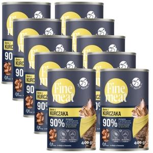 PetRepublic Fine Meat danie z kurczaka 10x400g dla kota