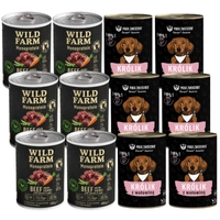 Paka Zwierzaka - Seventh heaven - Królik z wołowiną + WILD FARM Monoprotein Beef 12x400g