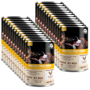 PetRepublic kawałki w sosie z kurczakiem i warzywami 24x800g