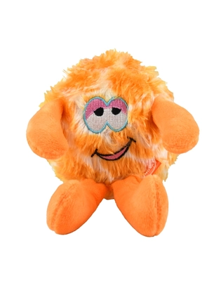 DOG LIFE STYLE pomarańczowy Potworek zabawka pluszowa 17cm