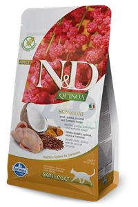 Farmina N&D Quinoa feline SKIN & COAT QUAIL 300g