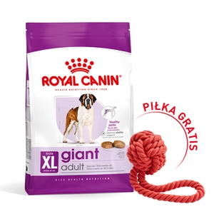 ROYAL CANIN Giant Adult 15kg karma sucha dla psów dorosłych, od 18/24 miesiąca życia, ras olbrzymich + Piłka dla psa GRATIS!