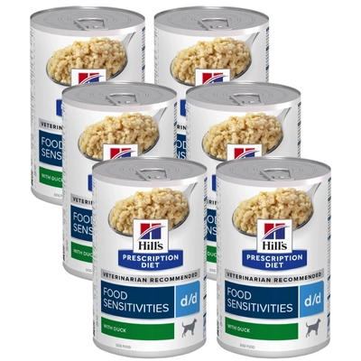 HILL'S PD Prescription Diet Canine d/d Kaczka (Duck) 6x370g
