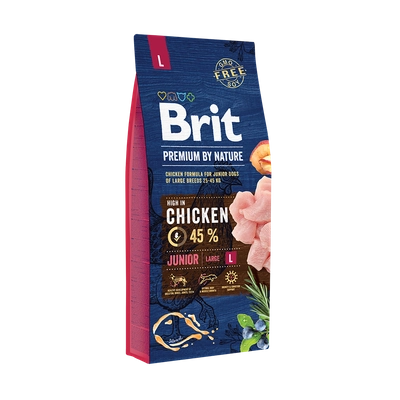 BRIT Premium By Nature Junior L 15kg/Opakowanie uszkodzone (5514,5718,5725, 5888,6367,6436,6573) !!! 