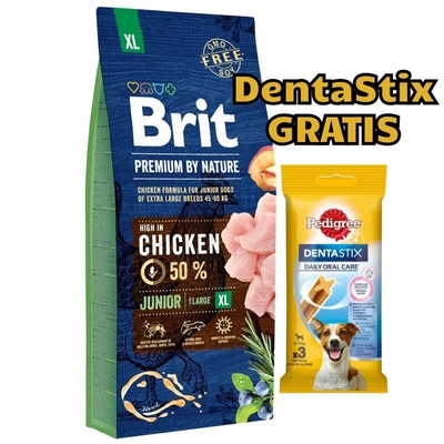 BRIT Premium By Nature Junior XL 15kg / Opakowanie uszkodzone (4751 5486) !!!