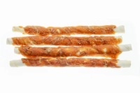 CAN AGRI - Przysmak dla psa, patyk ze skóry wołowej z kurczakiem, 28cm, 320g