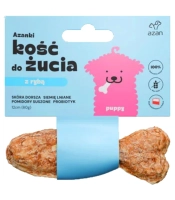 AZANKI Kość do żucia z dorszem dla szczeniaka - rybka 12cm