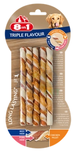 8in1 Triple Flavour Twisted Sticks 10 szt.