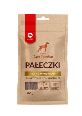 MACED Pałeczki indyk z warzywami 100g