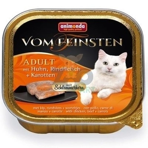 ANIMONDA Cat Vom Feinsten adult Adult z nadzieniem: Kurczak, wołowina i marchewka 100g