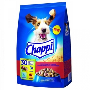 CHAPPI 7,5kg - sucha karma dla psów z wołowiną, drobiem i warzywami \ Opakowanie uszkodzone (3310) !!!