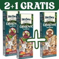 HERBEE cruncher dla gryzoni i królików 3x115g