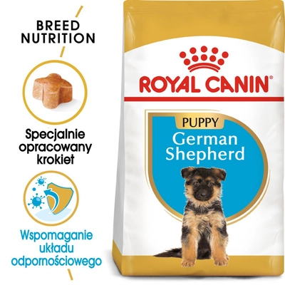ROYAL CANIN German Shepherd Puppy 12kg karma sucha dla szczeniąt do 15 miesiąca, rasy owczarek niemiecki opakowanie uszkodzone (3485)