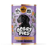 Dobry Pies Przepiórka z mango i kozieradką	400g