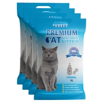 Premium Cat Żwirek Bentonitowy Zbrylający - Naturalny dla kota 4x5L