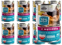 Frendi kawałki w delikatnym sosie z wątróbką 8x1250g