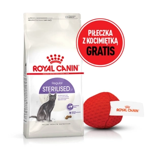 ROYAL CANIN  Sterilised 10kg karma sucha dla kotów dorosłych, sterylizowanych + Piłka dla kota GRATIS!