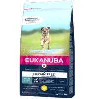 EUKANUBA Adult Chicken S/M Grain Free 2,8kg/ Opakowanie uszkodzone (2938)!!!