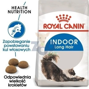 ROYAL CANIN Indoor Long Hair 10kg karma sucha dla kotów dorosłych długowłose przebywających wyłącznie w domu / Opakowanie uszkodzone (9374)!!!