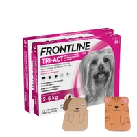 FRONTLINE Tri-Act  XS 2-5kg (pipeta 3 x 0,5ml) X2+ Zakładka magnetyczna GRATIS!