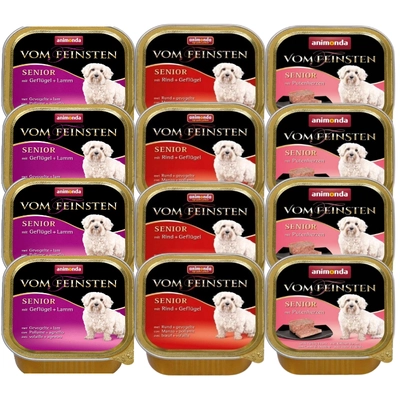 ANIMONDA Dog Vom Feinsten Senior Mix Smaków 12x150g