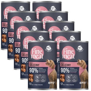 PetRepublic Fine Meat danie z cielęciny 10x400g dla psa