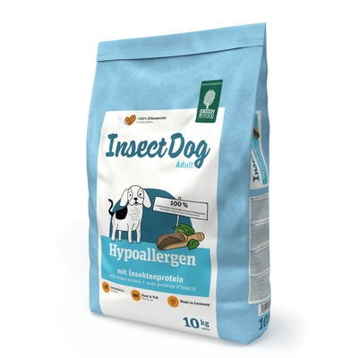 GREEN PETFOOD InsectDog Hypoallergen 10kg /  Opakowanie uszkodzone (4578,4604,3625) !!! 